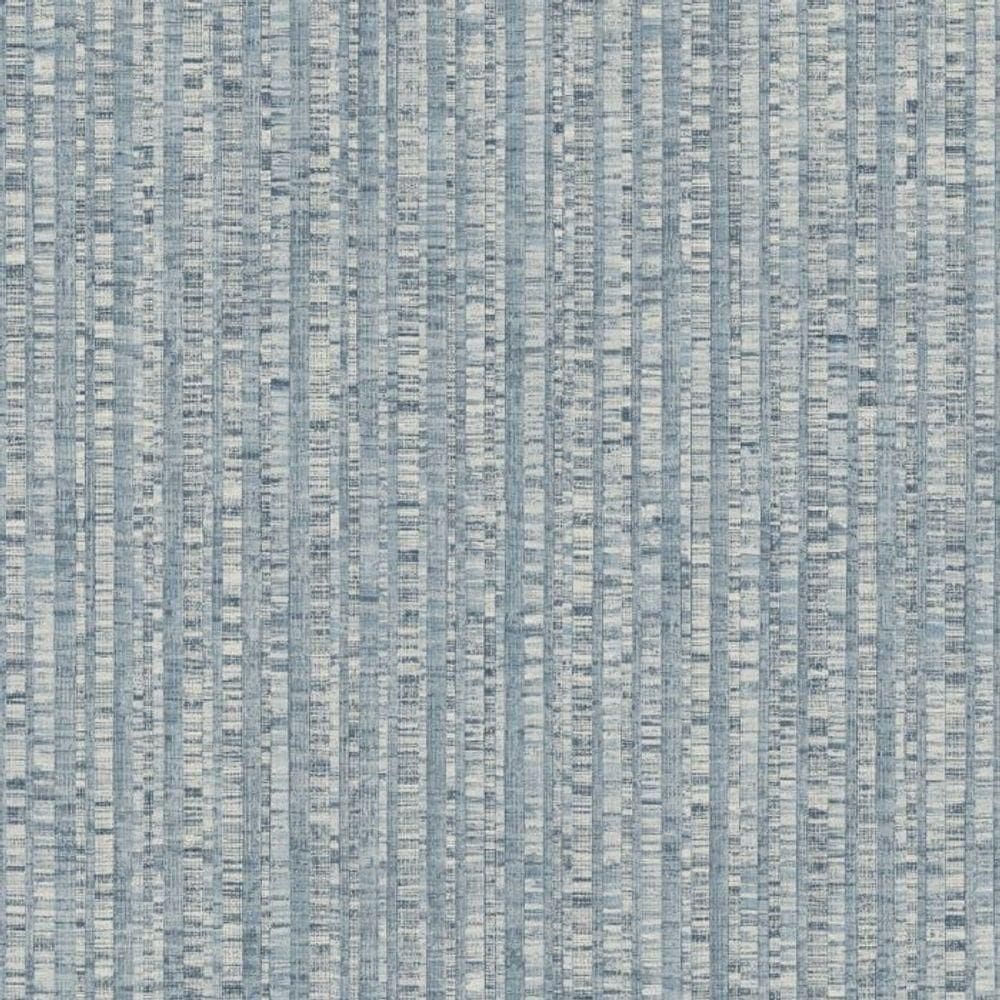 Papel De Parede Natural Fx 2 Listrado Azul G67764