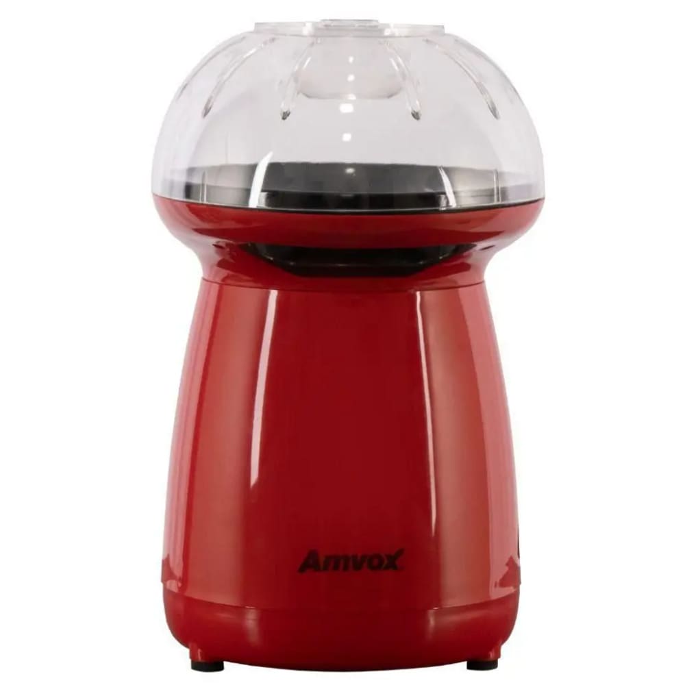 Mini Pipoqueira Eletrica 1200W Amvox Vermelha 127V