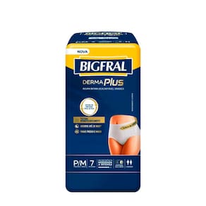 Roupa Íntima Bigfral Pants Premium P/M 7 Unidades