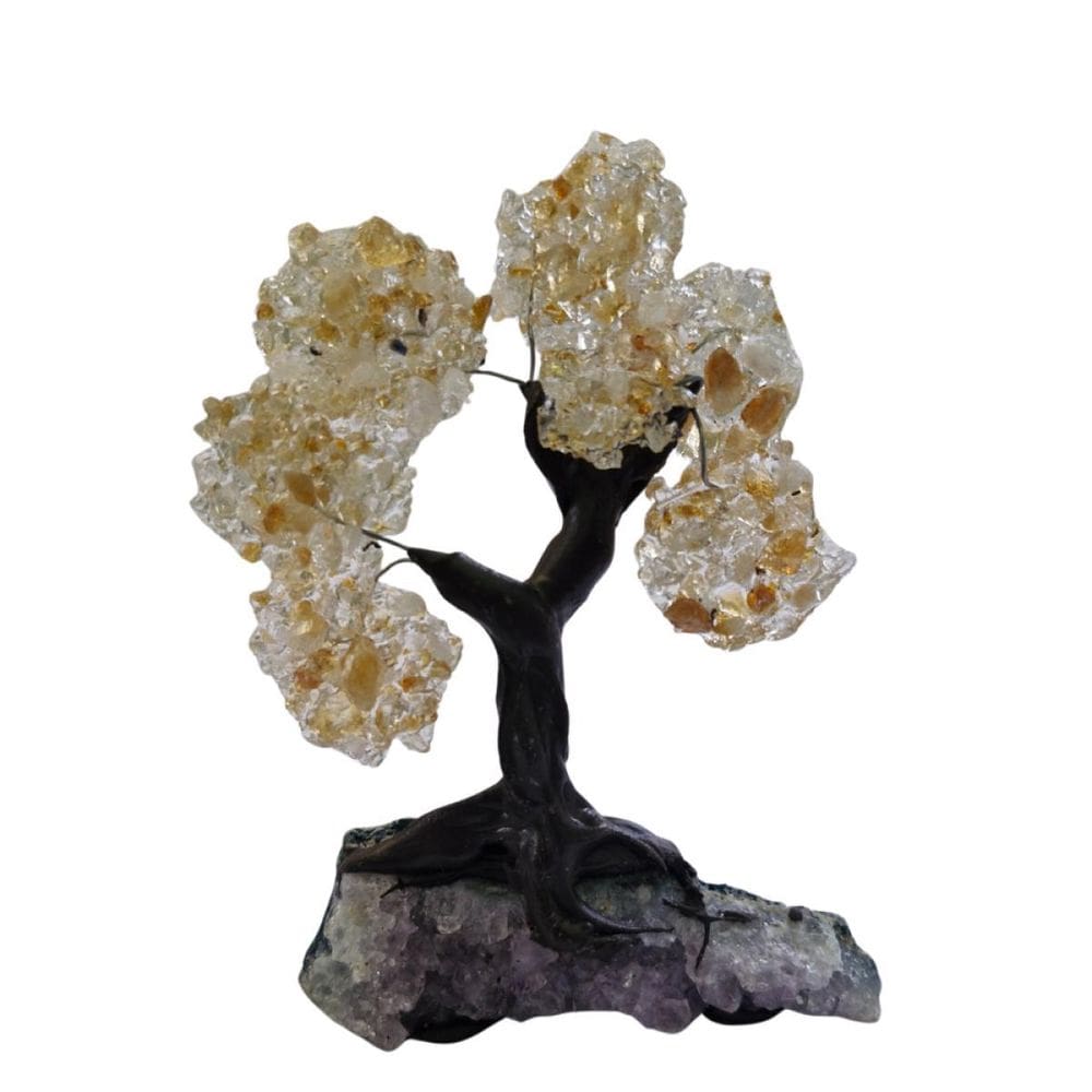 Árvore De Pedras De Citrino Presente E Decoração