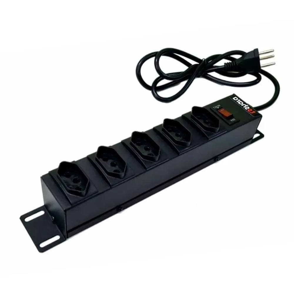 Filtro De Linha Ts Shara Pdu Protetor 5 Tomadas - 560 Preto Bivolt