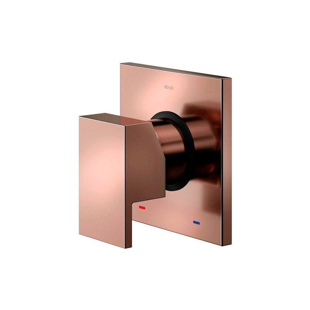 Acabamento Monocomando Chuveiro e Ducha Higiênica Docol New Edge para Base Deca 90021756030 Cobre
