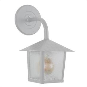 Kit 4 Arandela Colonial Nina Quadrada Vidro Pontilhado E27 Bivolt Branco