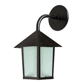 Kit 4 Arandela Colonial Quadrada Vidro Pontilhado E27 Bivolt Preto