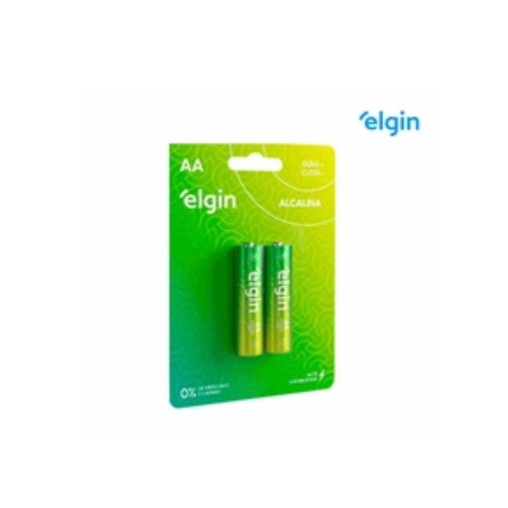 Pilha Elgin Alcalina AA 1,5V Blister 2 Unidades