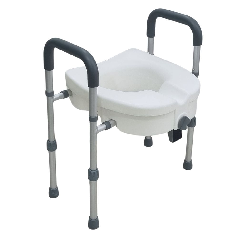 Assento Sanitario Elevado com Barra de Apoio Lateral Pro18