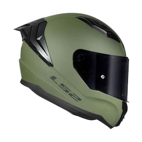 Capacete LS2 FF810 Vigo Monocolor Verde Militar Fosco