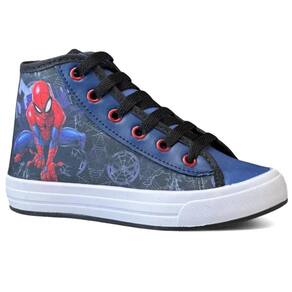 Tênis Infantil Disney Homem Aranha Cano Alto Menino - Marinho e Vermelho