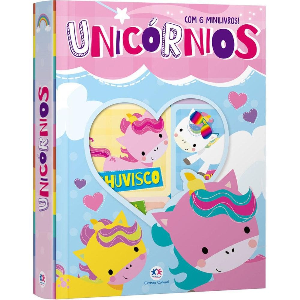 Livro Box Com 6 Livros Unicórnios