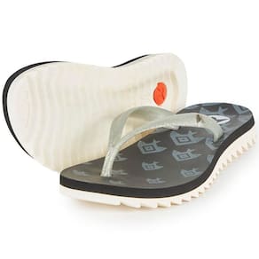 Chinelo Kenner Ibiza Geopeixe Feminino - Preto e Prata