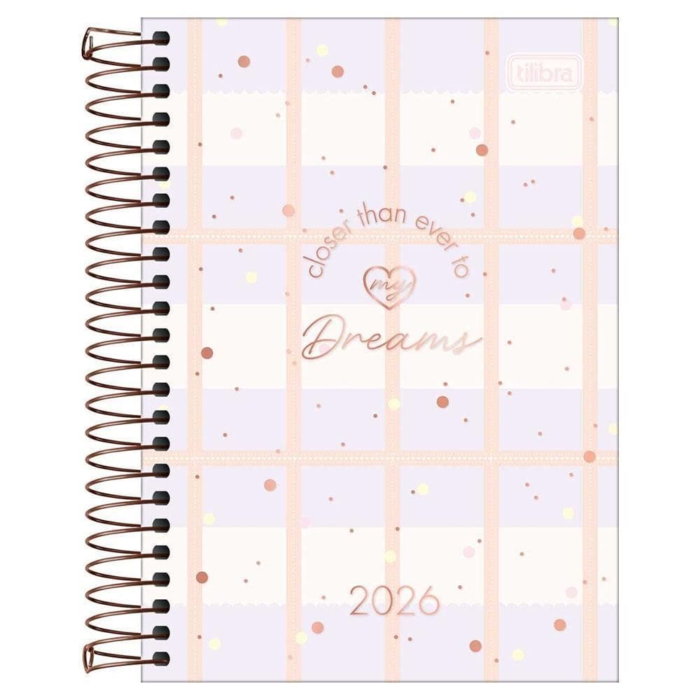 Agenda Diária 2026 Espiral M5 176Fls Soho Listras Tilibra