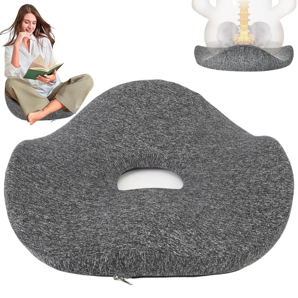 Almofada Ergonomica Ortopedica Para Cadeira Lombar Coluna Coccix Alivia Dores