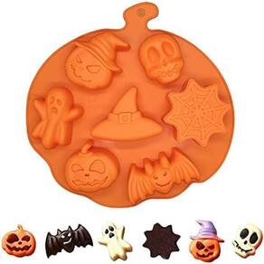 Forma De Silicone Halloween 7 Cavidades Temáticas