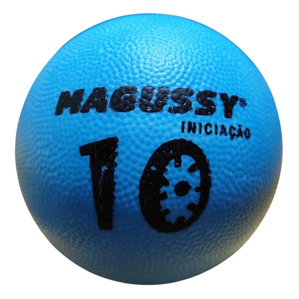 Bola Iniciação de Borracha Magussy Tamanho 10 Azul