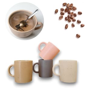 Conjunto 4 Canecas Pequenas 90ml Linha Orgânica Café Chá