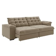 Sofá Retrátil e Reclinável Bipartido 2,90m 5 Lugares Palermo Slim Luizzi