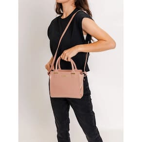 Bolsa Feminina Petite Jolie Transversal Love PJ5214 II Nude Mocca