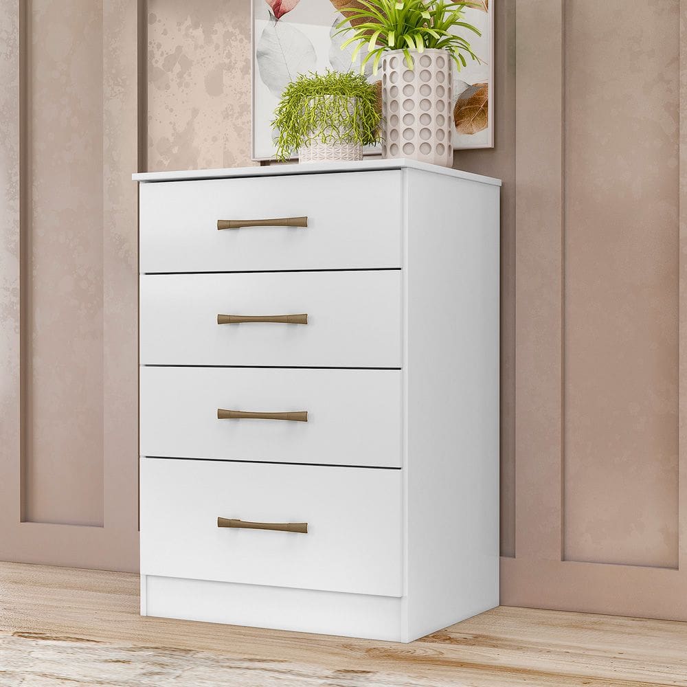 Cômoda Ms913 Organizadora Roupa Para Quarto 4 Gavetas