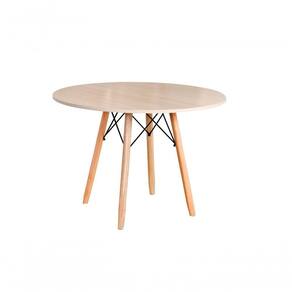Mesa Eames Eiffel Redonda 120 Cm Madeirado Truffel
