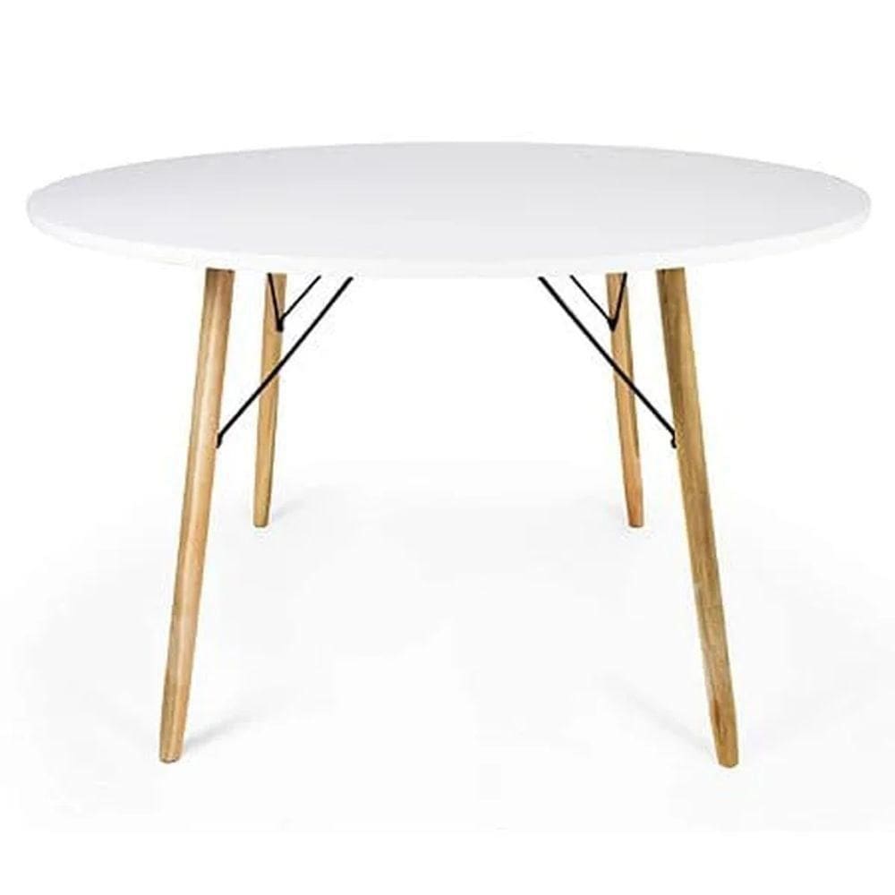 Mesa Eames Eiffel Redonda 120 Cm Branco