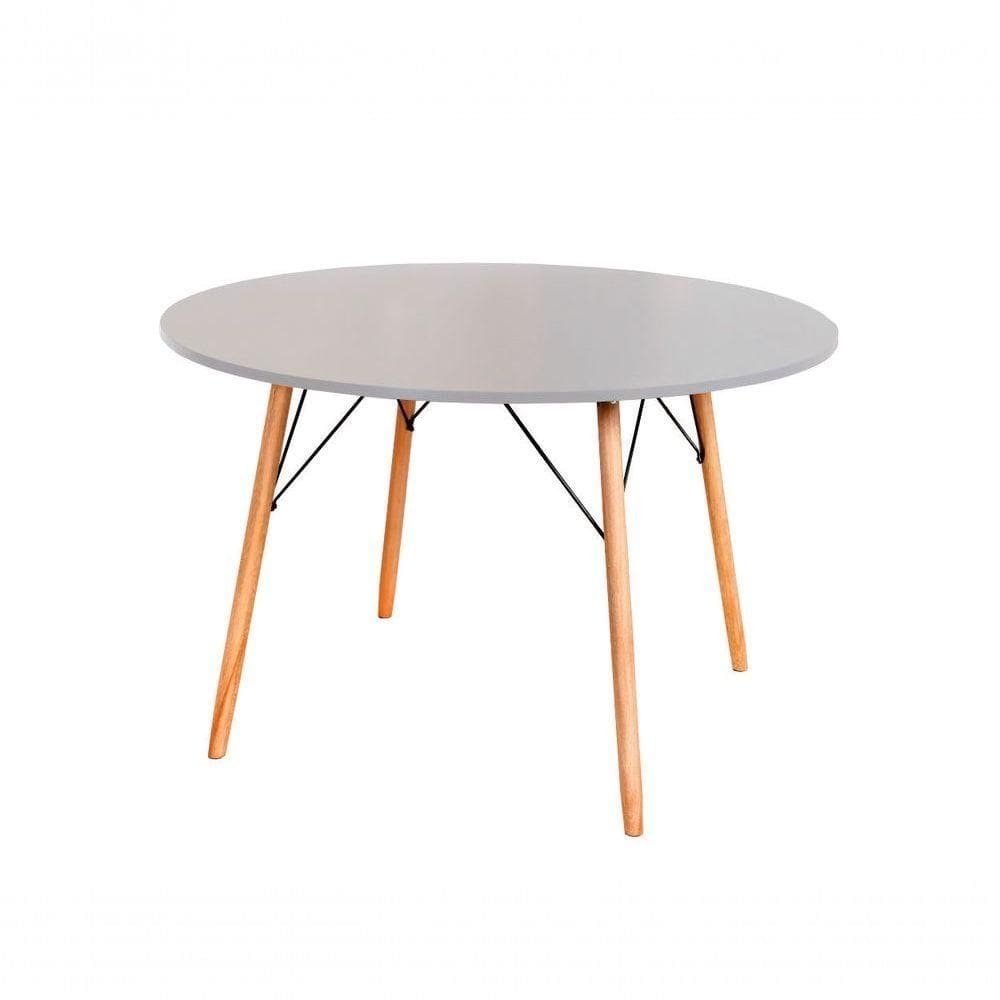 Mesa Eames Eiffel Redonda 120 Cm Cinza
