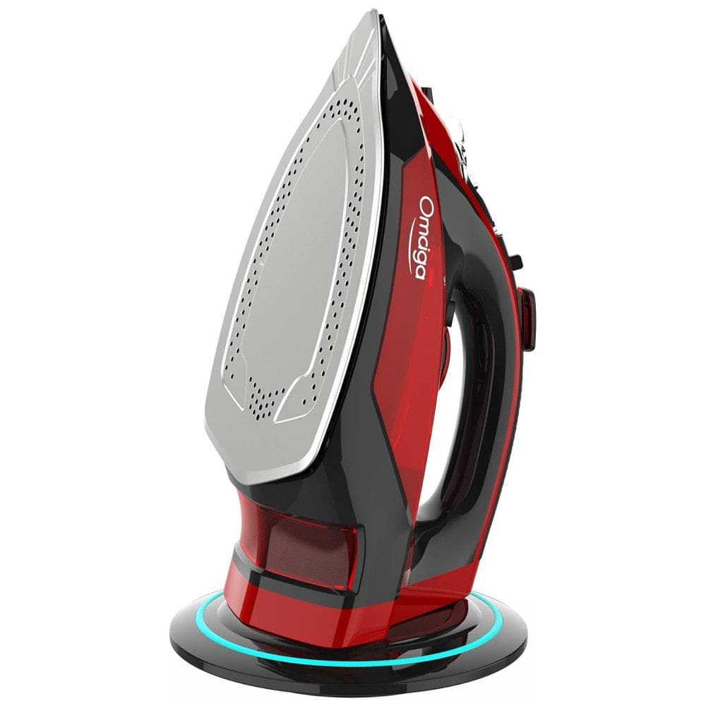 Ferro de Passar á Vapor, Aço Inoxidável, Anti Gotejamento 1500W, 110W, OMAIGA, Vermelho