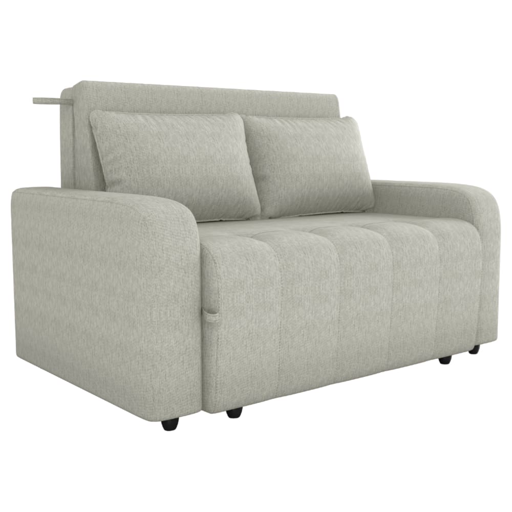 Sofa Cama 2 Lugares 138 cm Amora Tecido Pompeia G504 Bege Milani Store
