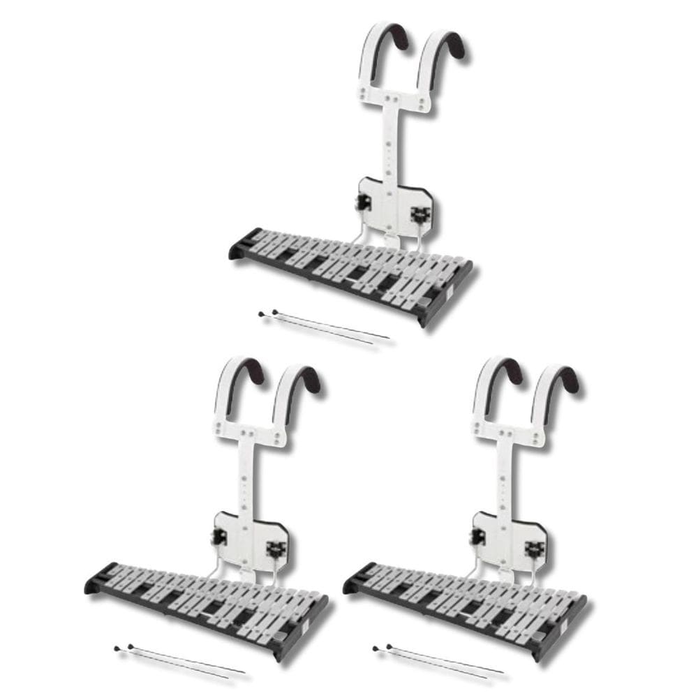 Kit 3 Xilofone Glockenspiel Marching Band + Carrier Dreamer