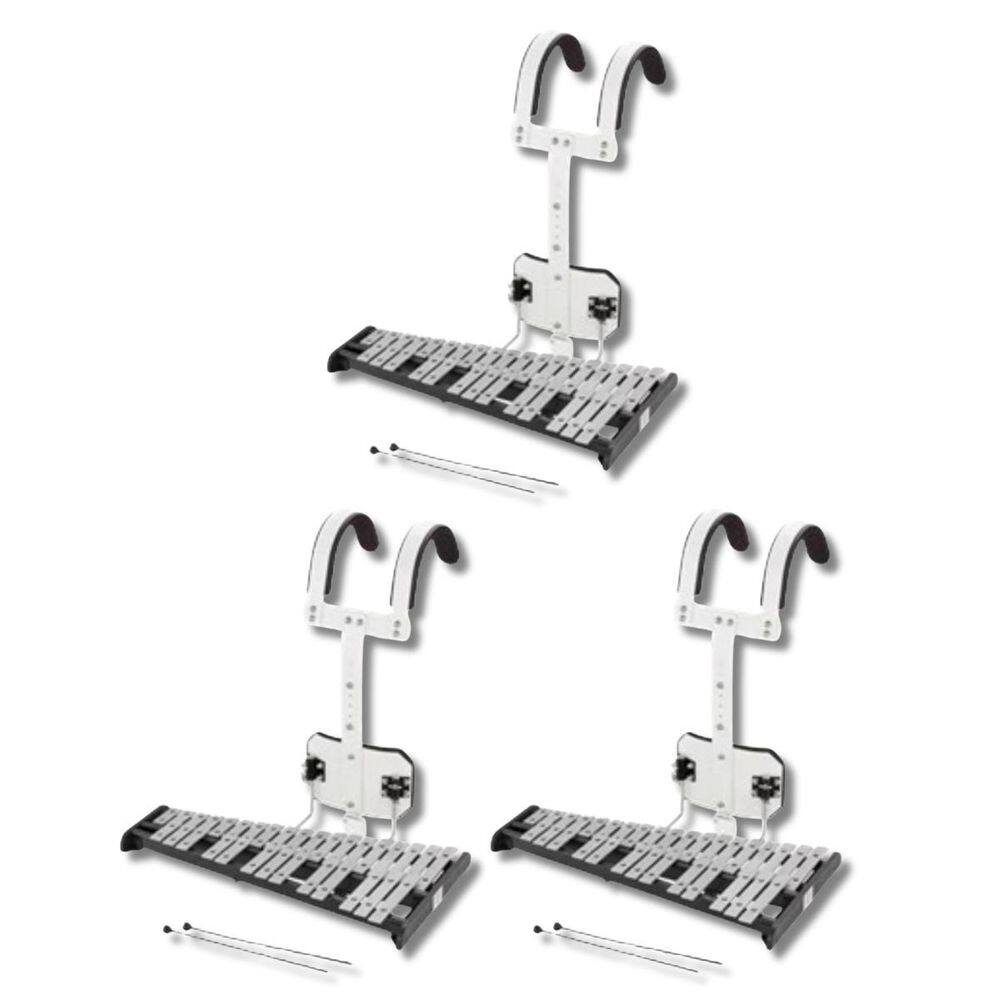 Kit 3 Xilofone Glockenspiel Marching Band + Carrier Dreamer