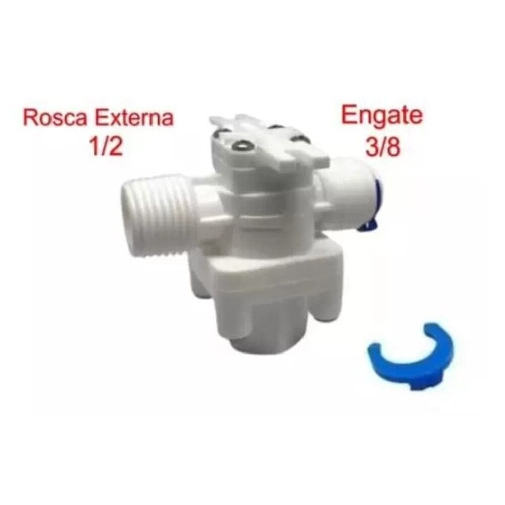 Válvula Reguladora Pressão Rosca 1/2 X Engate Mangueira 3/8 -