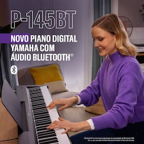Piano Digital Yamaha P145 Btb Com Audio Bluetooth