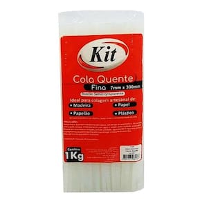 Refil de Cola Quente em Bastão Fino 1kg - Kit