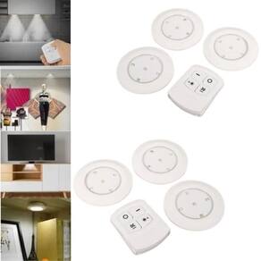 Kit 6 Luminárias Spot Led Controle Remoto Sem Fio 5 Leds