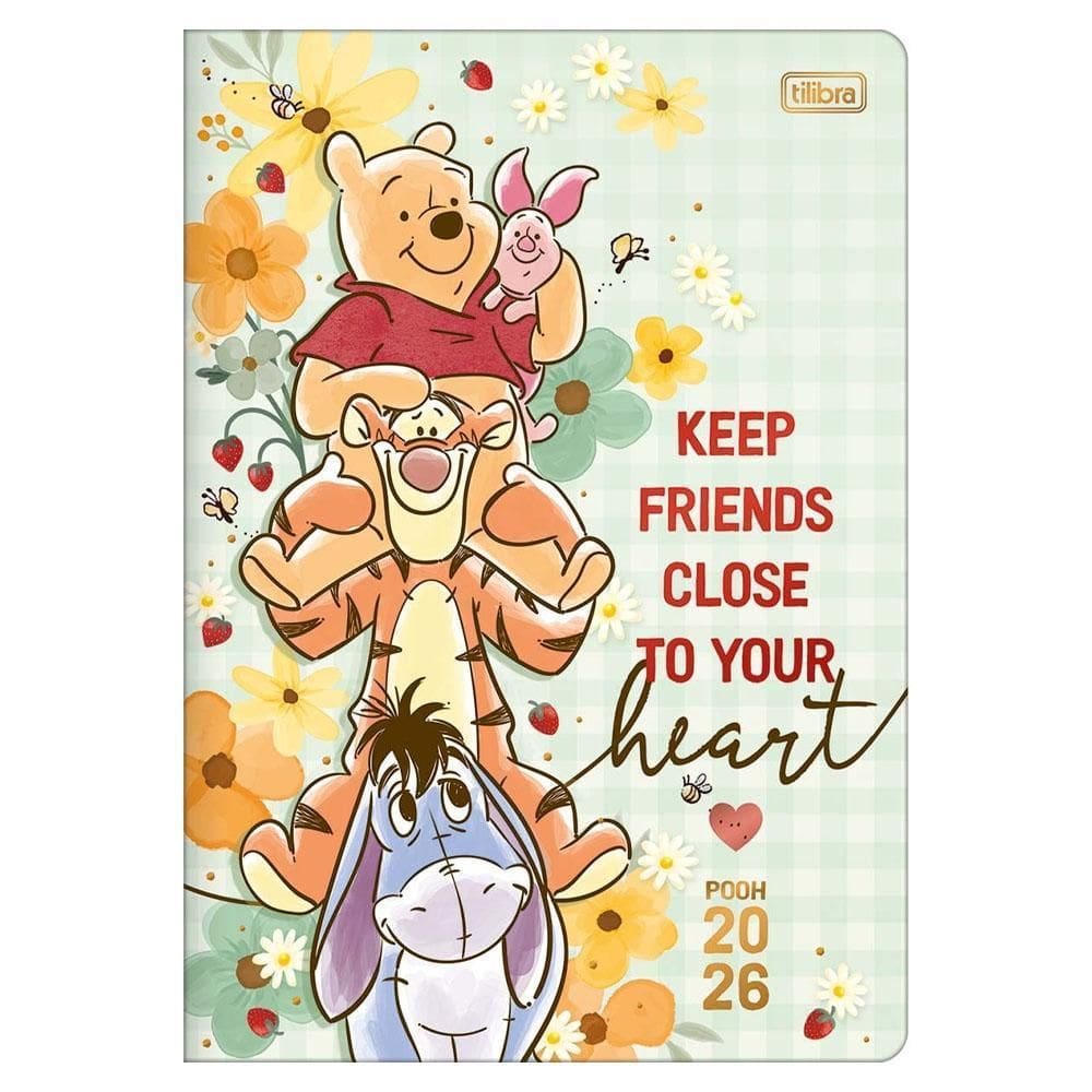 Planner Semanal 2026 Gramp M7 Pooh Keep Friends Tilibra