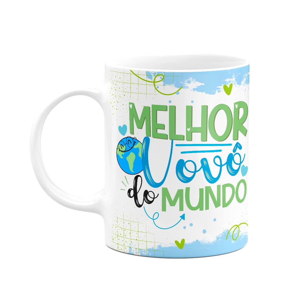 Caneca de Avós - Melhor vovô do mundo - 325ml