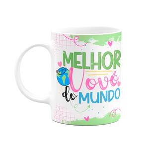Caneca de Avós - Melhor vovó do mundo - 325ml
