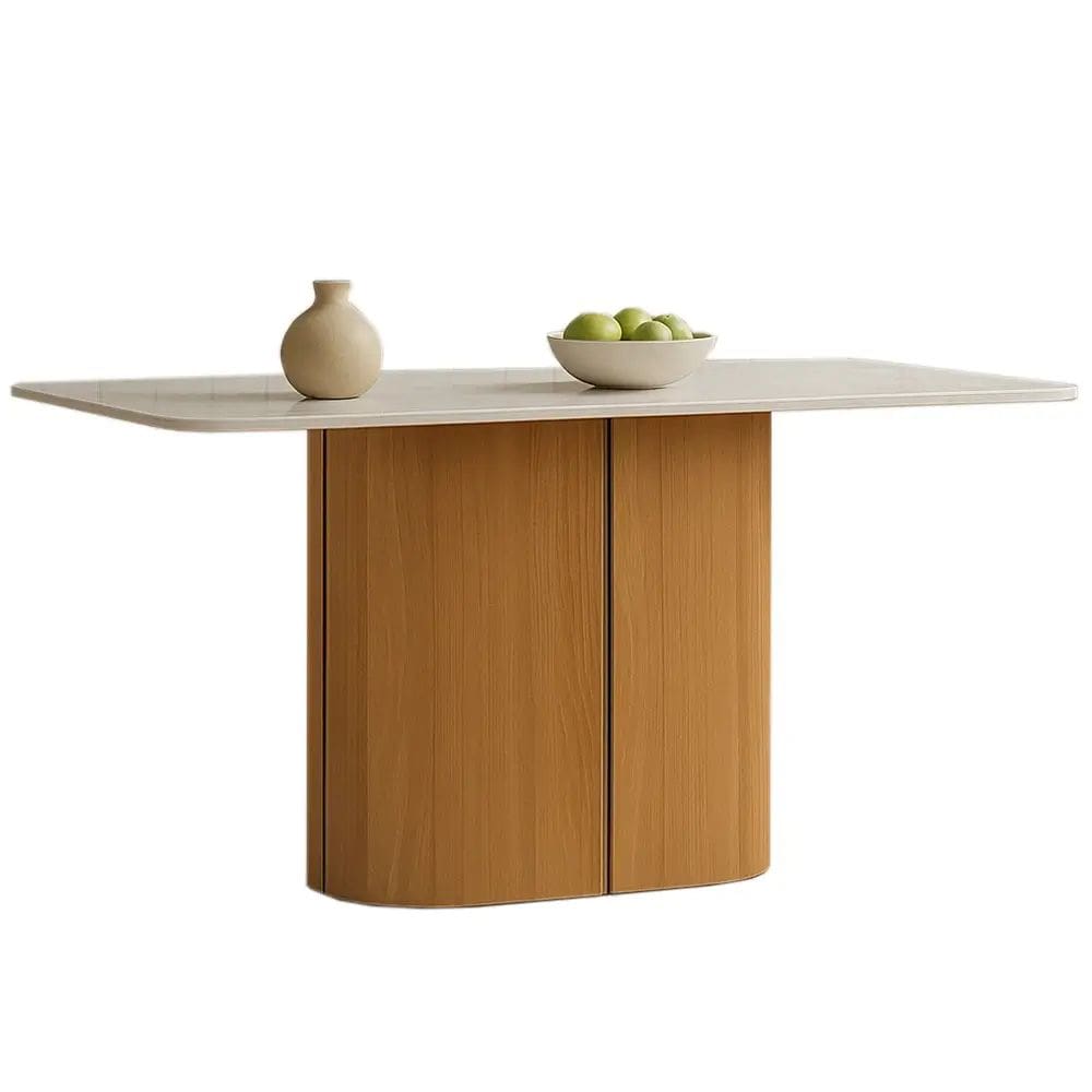 Mesa Serena 160x90cm New Ceval Cor Ipê Off White