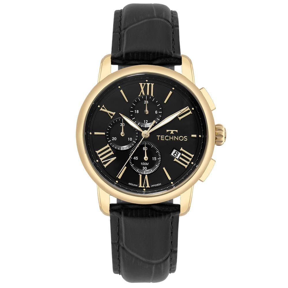 Relógio Technos Masculino Grandtech Dourado - Js15enx/0p