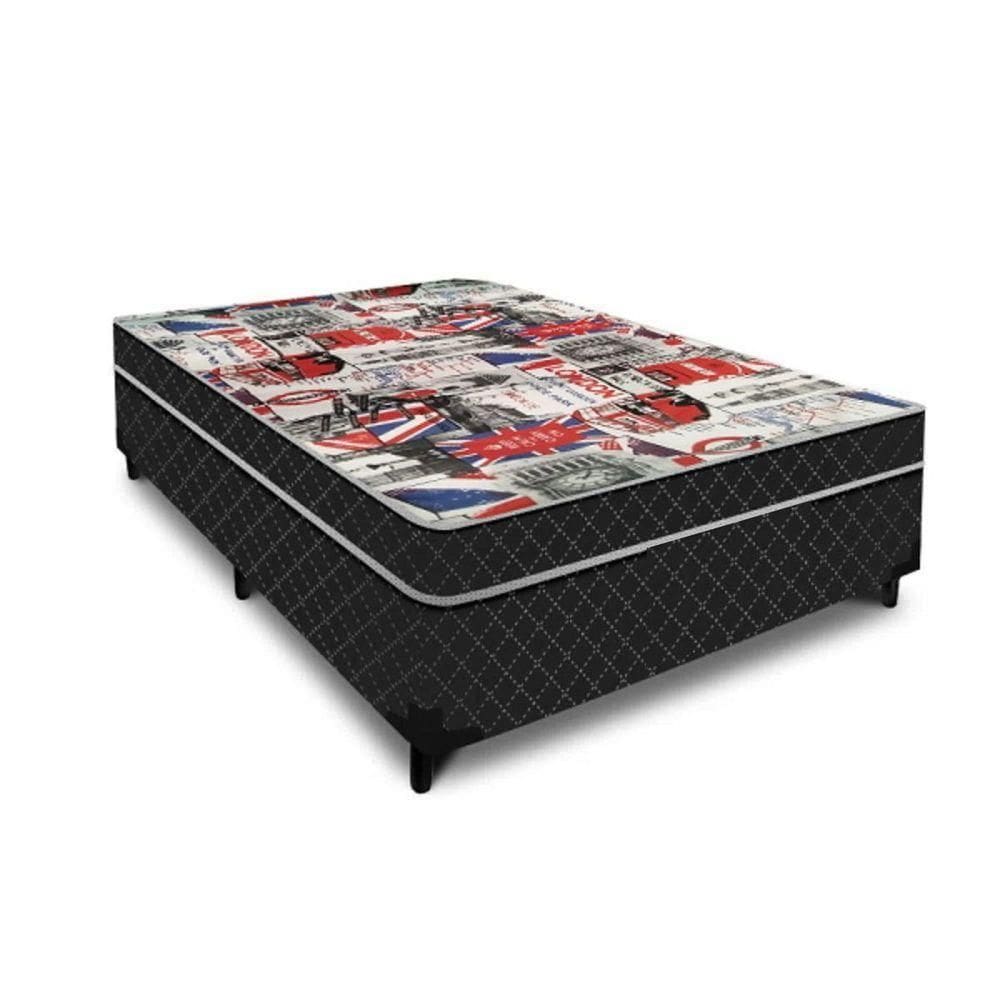 Cama Box Casal Conjugada Ortopédico (5cm) Colchão Dos Sonhos