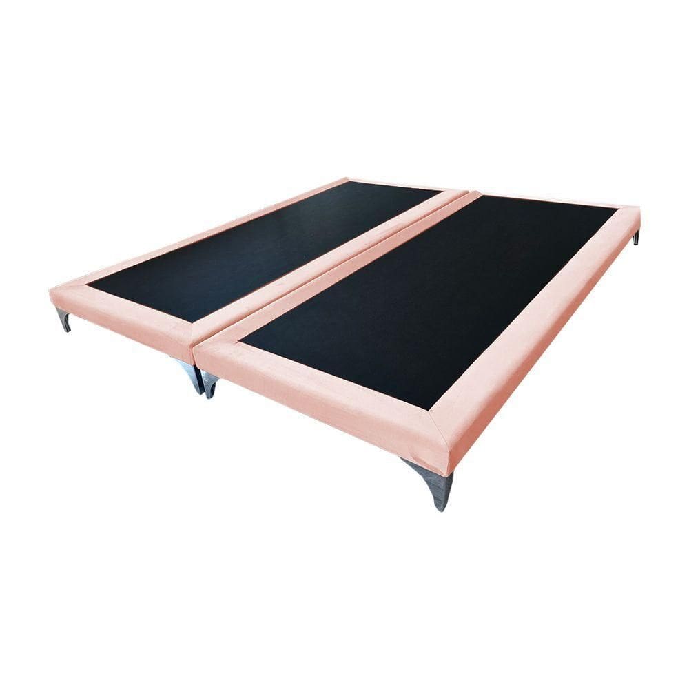 Cama Oriental Premium Casal Veludo Rose