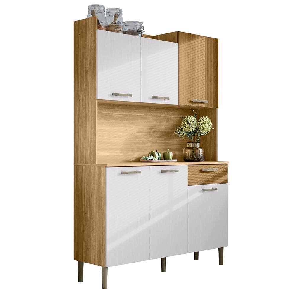 Kit Cozinha 6p 2g 122 Cm Genova Freijo Supremo Cp Ro