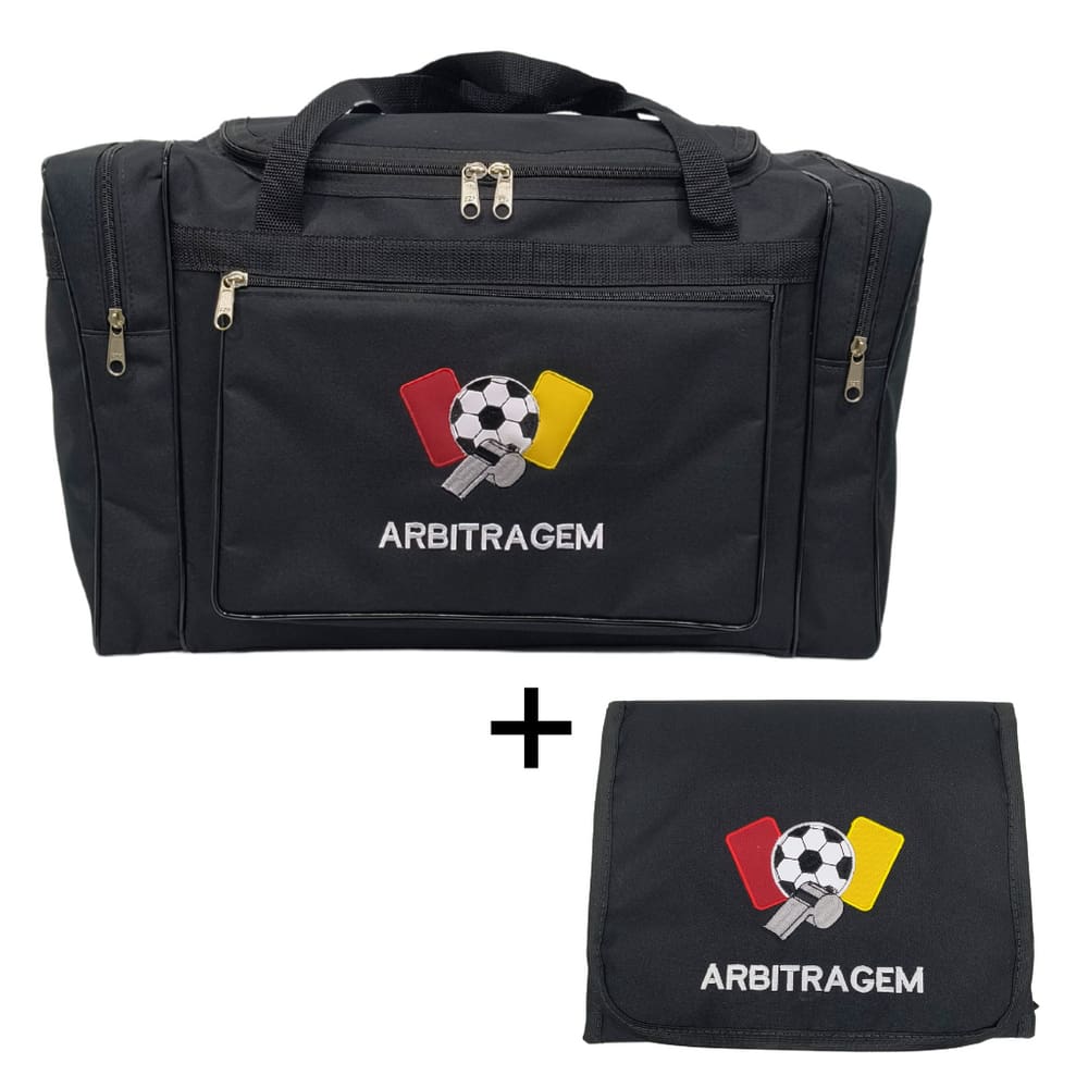 Kit Bolsa Mala de Arbitragem Personalizada G e Porta Documentos