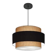 Lustre Para Sala de Jantar Vivare Md-4395 Cúpula em Tecido 55cm