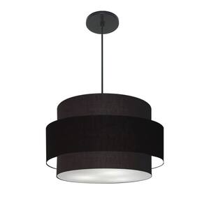 Lustre Para Sala de Jantar Vivare Md-4394 Cúpula em Tecido 50cm