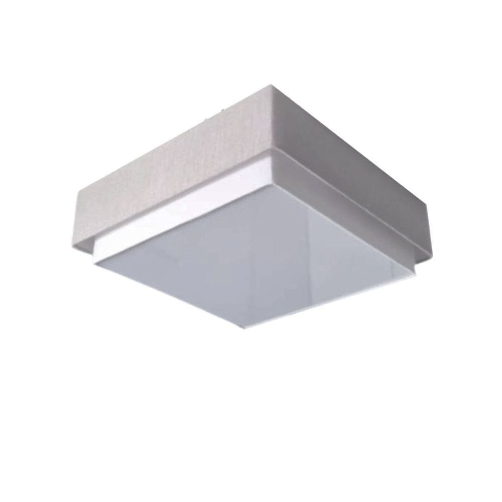 Plafon Quadrado Vivare Md-3091 Cúpula em Tecido 50x50cm - Bivolt