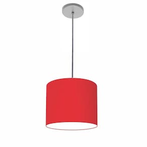 Lustre Luminária Pendente Vivare Free Lux PE-4106CZ Cúpula em Tecido 20x25cm