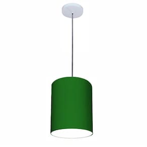 Lustre Luminária Pendente Vivare Free Lux PE-4103BR Cúpula em Tecido 15x20cm