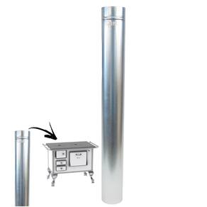 Cano Para Chaminé Fogão a Lenha Galvanizado 1m 120mm - 104 Hedlund
