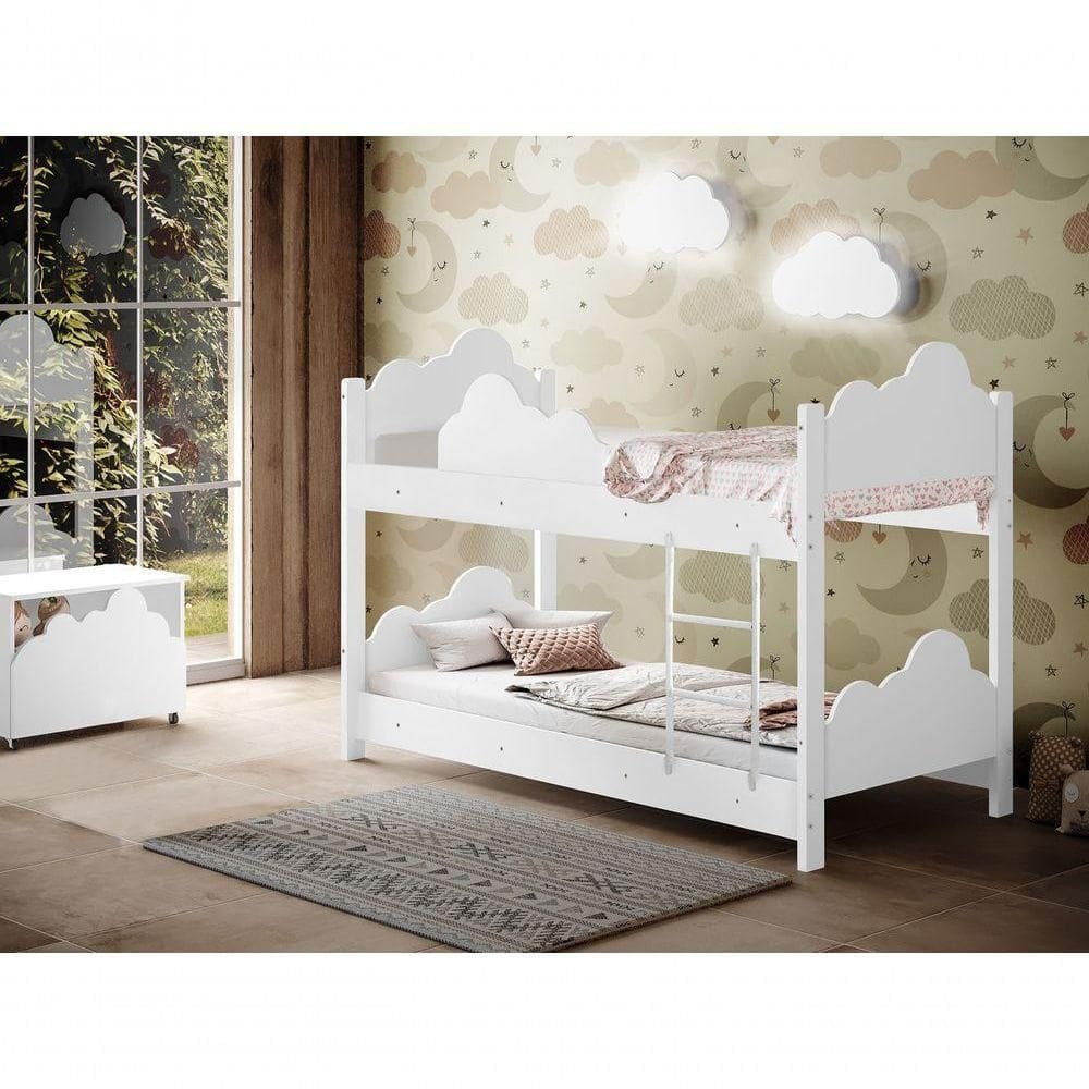 Beliche Infantil Marina Com Escada Lateral – Estrutura Em Mdf Reforçado