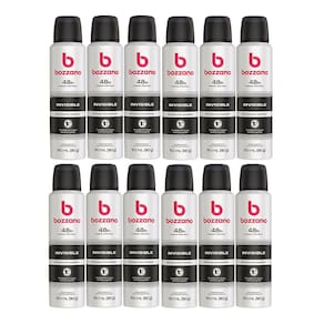 Kit 12 Desodorante Bozzano Invisible Aerosol Antitranspirante 48h com 150ml